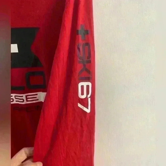 Polo Ralph Lauren suisse slalom racing red long sleeve crewneck Large - Picture 4 of 8